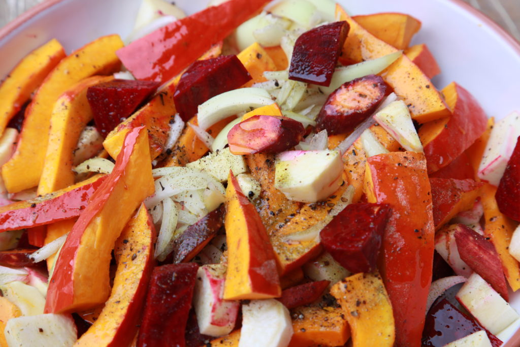 Herbstliches Ofengemüse mit marokkanischer Orangenvinaigrette - Typisch ...