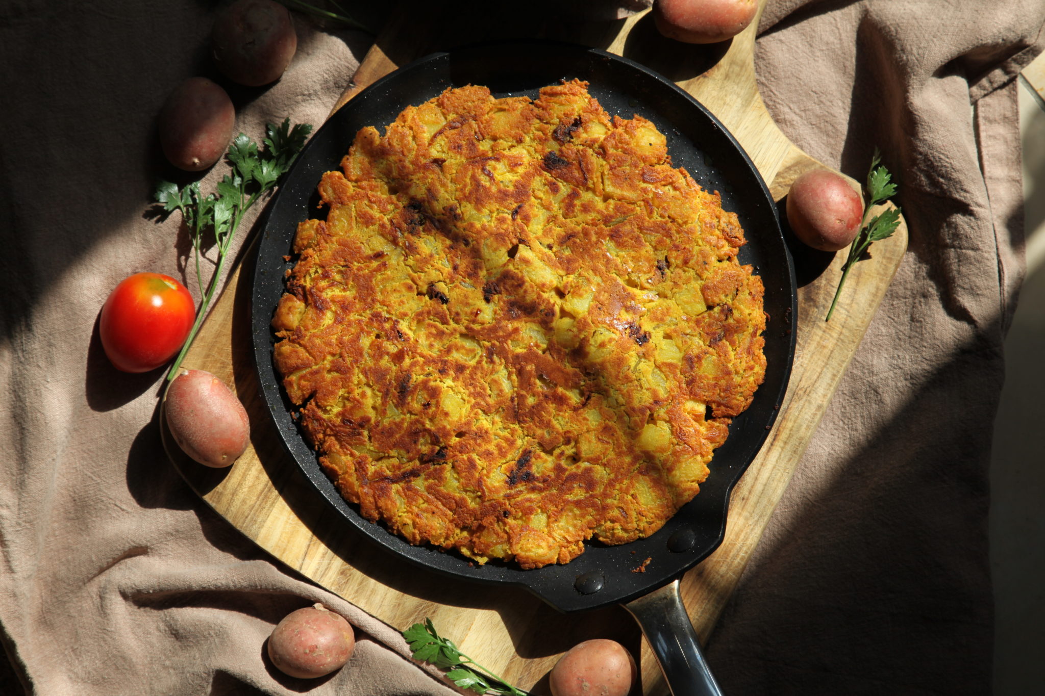 Kartoffel-Tortilla mit Kichererbsenmehl - Typisch Heike