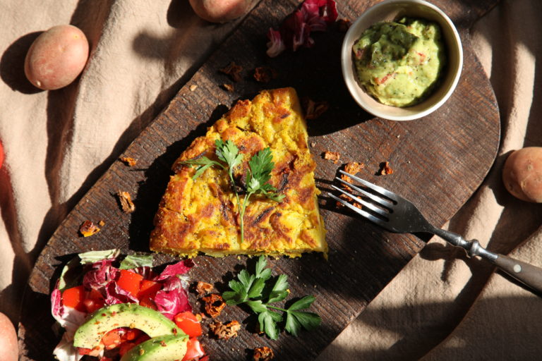 Kartoffel-Tortilla mit Kichererbsenmehl - Typisch Heike